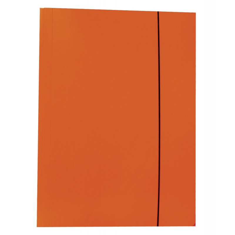 Teczka z gumką A4 TG06 1szt. Konfex pomarańczowa